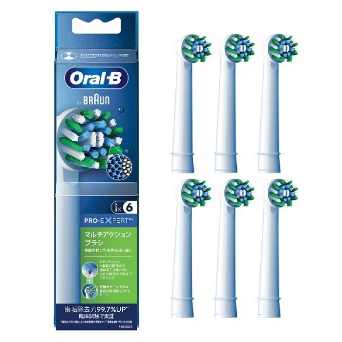 * ブラウン【国内正規品】【替えブラシ 6本：EB50RX-6-EL】（マルチアクションブラシ） オーラルB 電動歯ブラシ 家電