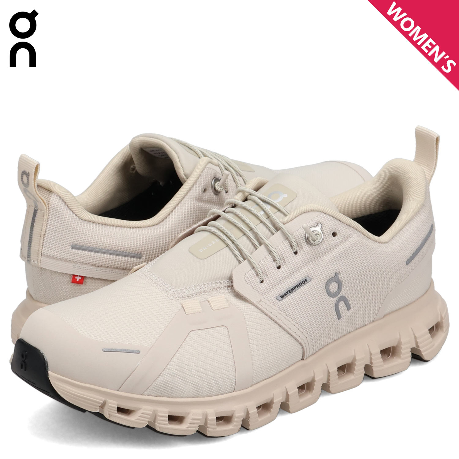 クラウド6 ウォータープルーフ スニーカー レディース 防水 W オフ ホワイト 3WF10053036