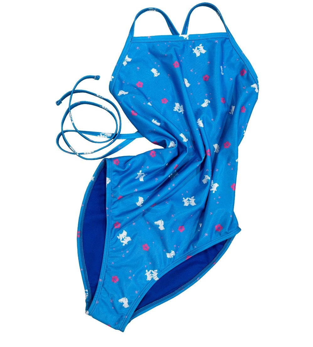 女子 室内講習 水着-ダンシングベア(ポリ100%, Tie-back)