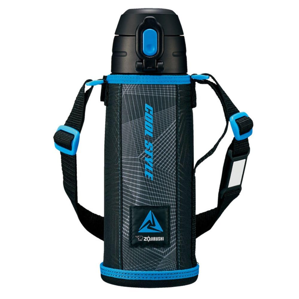 象印マホービン 水筒 ステンレスボトル コップ ダイレクト 2WAYボトル 820ml 遠足 入園・入学 ブラックブルー SP-JB08-BU