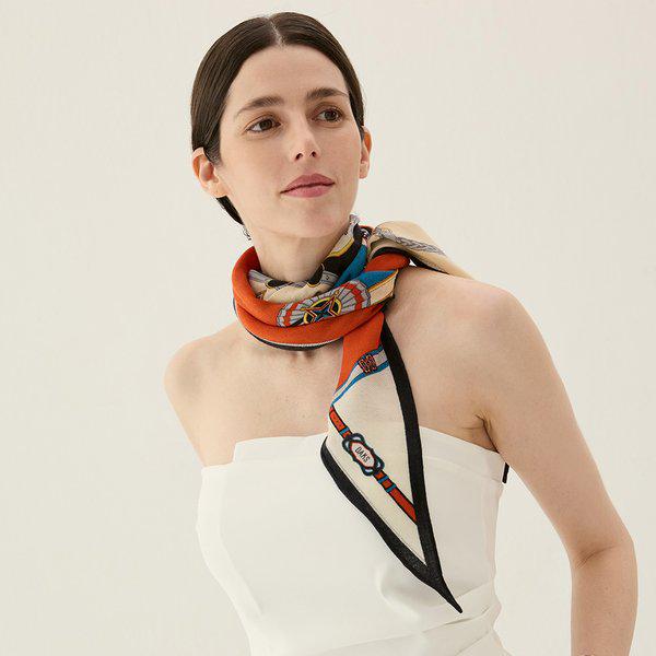 ウールカシミア混紡スカーフ FKO013I