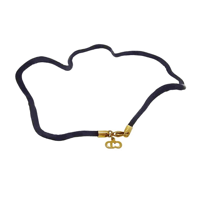 チョーカー CDチャーム ブラック ゴールド レディース 中古