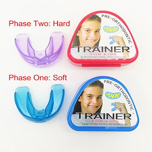 T4K 歯トレーナー子供のための子供の歯矯正器具歯科アライメントブレースマウスピースフェーズソフトとハード