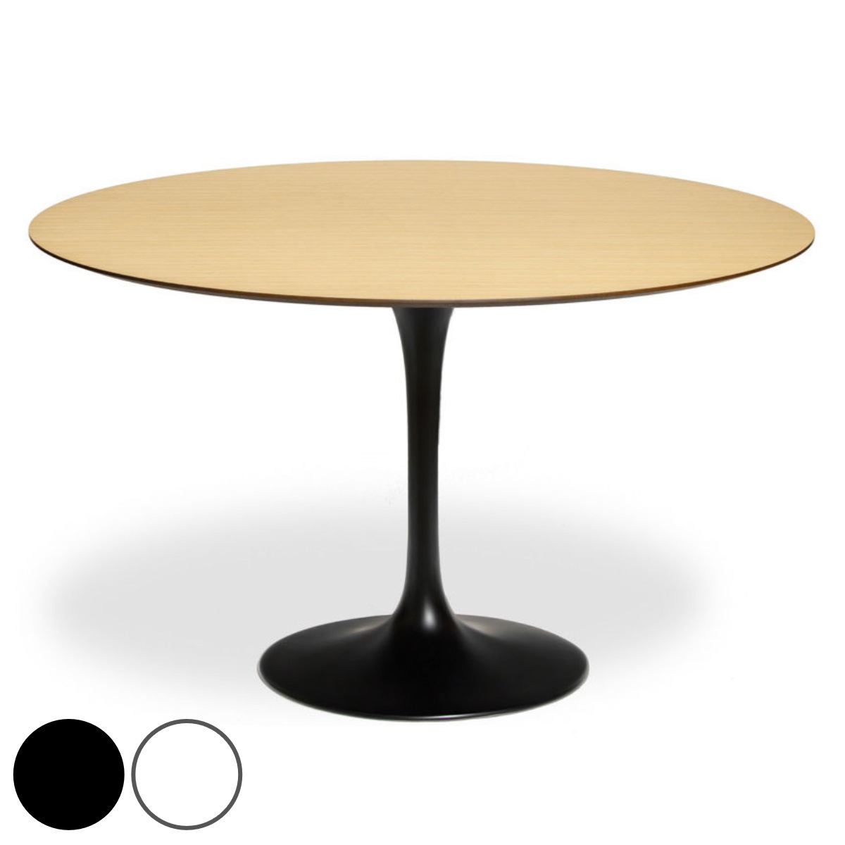 ダイニングテーブル 円型 直径120cm オーク チューリップ ダイニングテーブルウッド リプロダクト デザイナーズ 丸 ラウンド テーブル カフェテーブル ミニテーブル 4人掛け 開梱設置