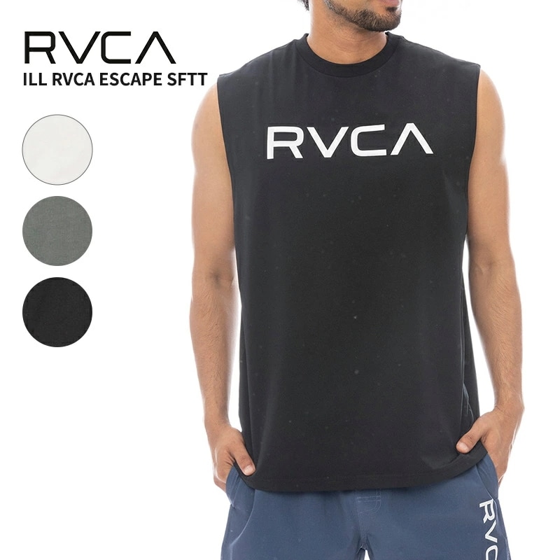ルーカ メンズ サーフタンクトップ ラッシュガード RVCA ILL RVCA ESCAPE SFTT UVカット 水着 トップス BF041878