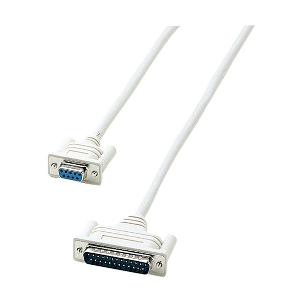 (まとめ)サンワサプライ RS-232Cケーブル(モデム・TA・周辺機器・1.5m) KRS-413XF1K(×3セット)