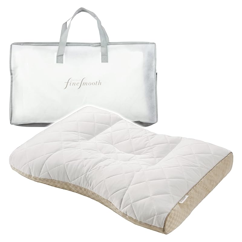 nishikawa 【 西川 】 ミニ パイプ 枕 高さ ( ふつう ) 洗える 通気性 弾力 高さ調節可能 ファインスムーズ ホワイト EH07112012M