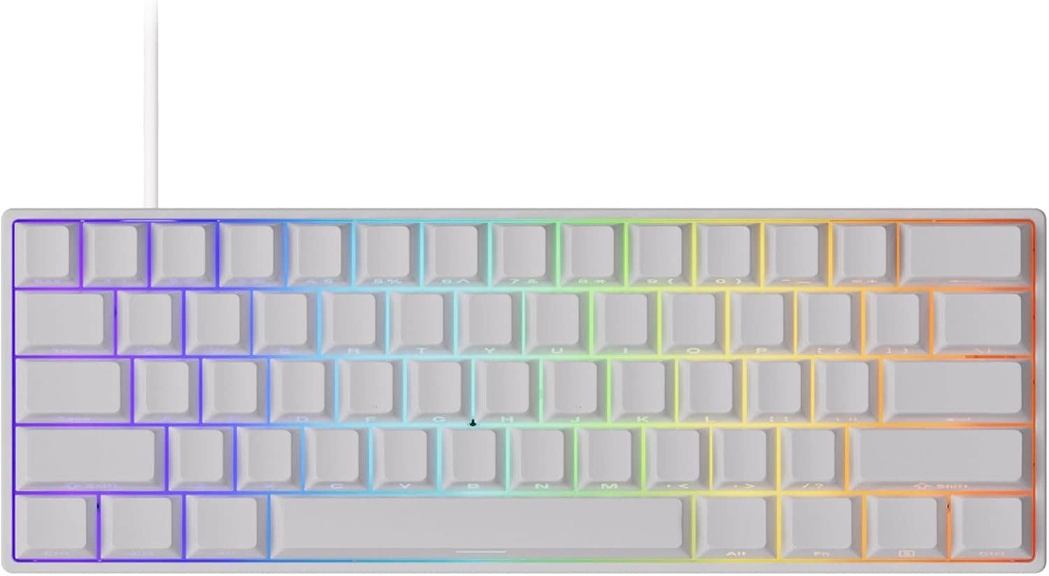 ラピッドトリガー対応 磁気スイッチ 英語配列 テンキーレス サイドプリント 有線8K ホットスワップ SnapKeys (SOCD)対応 ARGB
