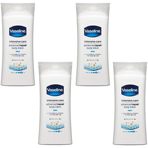 【まとめ買い】ヴァセリン インテンシブケア アドバンスドリペア ボディローション 無香性 200ml【×4個】