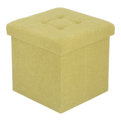 他サイト： 不二貿易 （C/D:28093） 収納スツール 30cm ウール調 リーフグリーンの商品画像