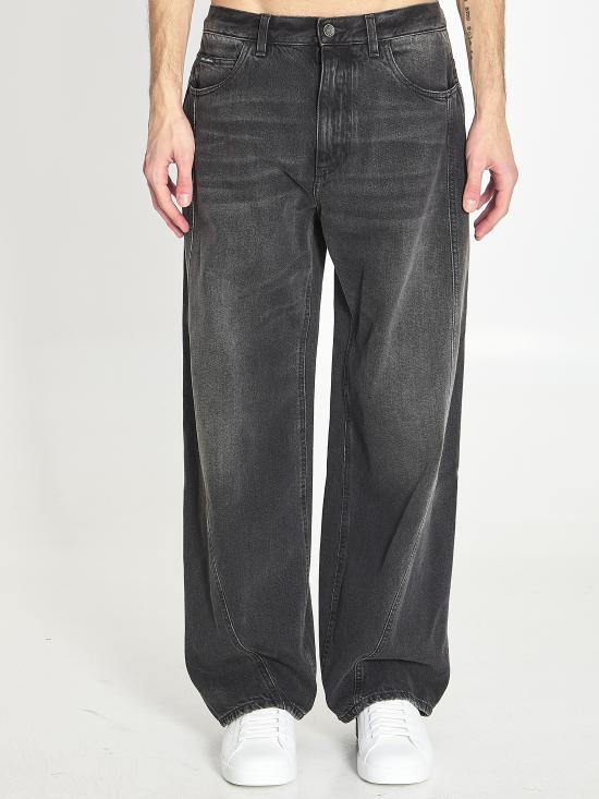 DOLCE & GABBANA Men Denim Pants GP18ED BLACK