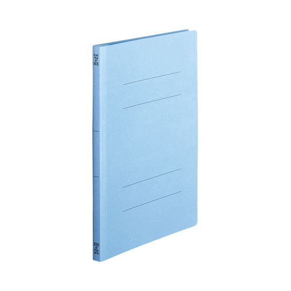 （まとめ） TANOSEE フラットファイル（スタンダードカラー） A4タテ 150枚収容 背幅18mm コバルトブルー 1セット（100冊：10冊×10パック） (×2セット)