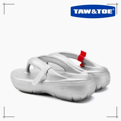 TOW&TAW サンダル Plumpy キティ チャームタグSET シルバー 厚底サンダル フリップフラップ