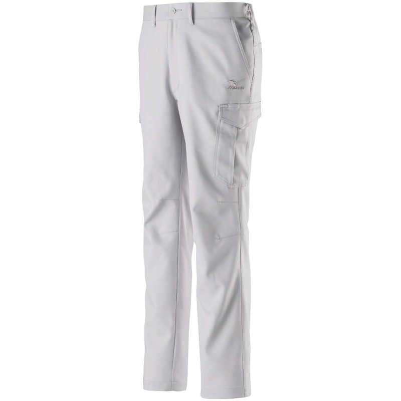 ミズノ　ワークパンツ（樹脂ファスナー・通年向け） [ユニセックス] XL 04：ベイパーシルバー　F2JF258204