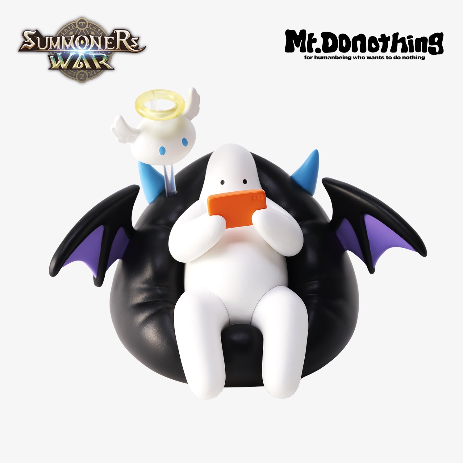 [Summoners War] Devilmon, Angelmon Figure (with Mr.Donothing) 正式コラボレーション