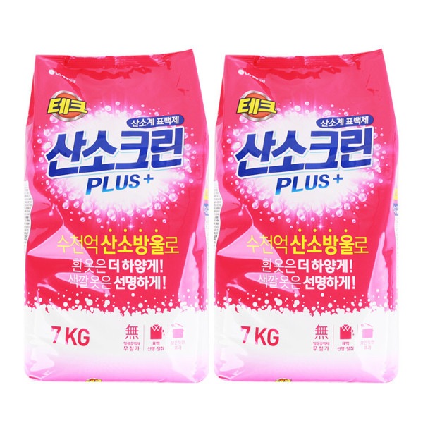 LGテック 酸素クリーン プラス 漂白剤 1箱 (7kgX2個)