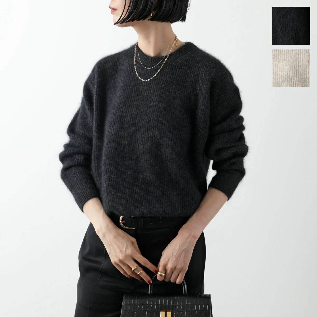 C.T.plage シーティー・プラージュ セーター Raccoon fox crew neck pullover CT23109K CT23109BS レディース クルーネック プルオーバー ウール