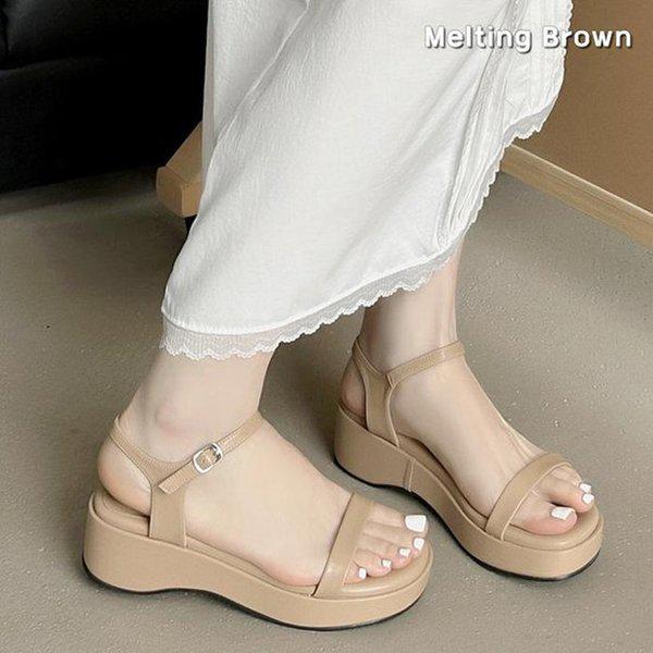 女性用夏サンダル 厚底 ストラップサンダル RM81