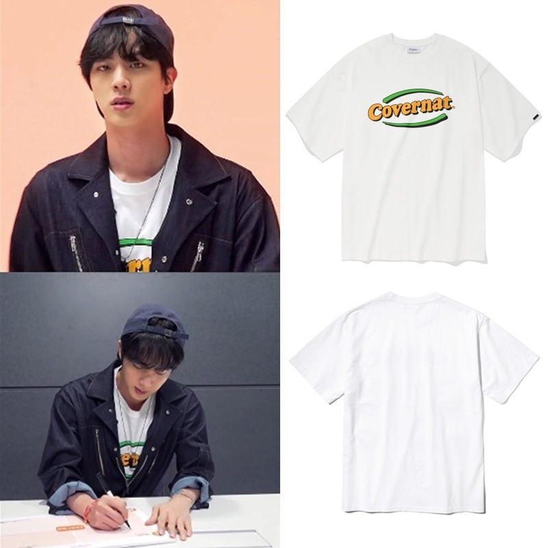 1970 ロゴ Tシャツ ホワイト_bts jin着用