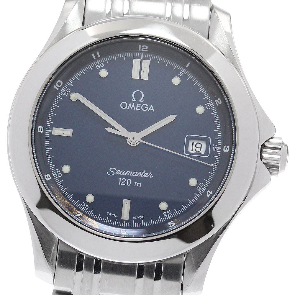 オメガ OMEGA 2511.80 シーマスター120 デイト クォーツ メンズ 保証書付き_942764【中古】