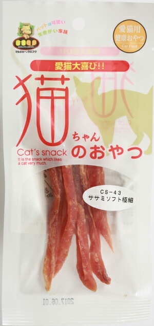 （まとめ買い）マルジョー&ウエフク 猫ちゃんのおやつ ササミソフト極細 15g 猫用おやつ [x30] 5,105円