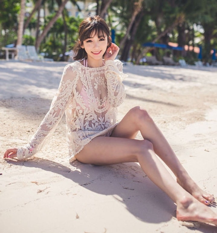 トップス デート モテアイテム カットソー 長袖 レース 刺繍 透け感 シースルー 可愛い きれいめ 上品 おしゃれ かっこいい 可愛い ラブリー キュート ガーリー クール モード系