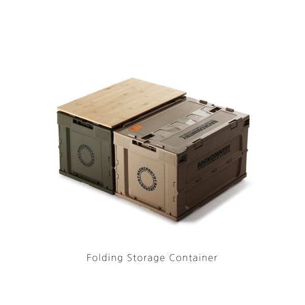 BACKCOUNTRY折りたたみボックス50Lセット（折りたたみキャンプ保管箱）