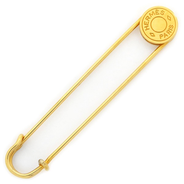 エルメス HERMES ブローチ セリエ ピンブローチ GP ゴールド【中古】
