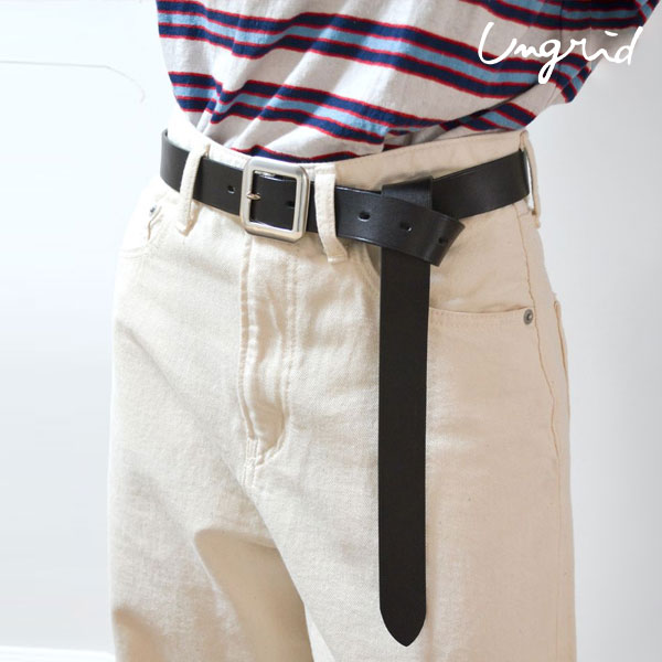 【SALE20%OFF】 【即納】 アングリッド ungrid ベルト 24春夏 レザーロングベルト 小物 ギフト 112431015901
