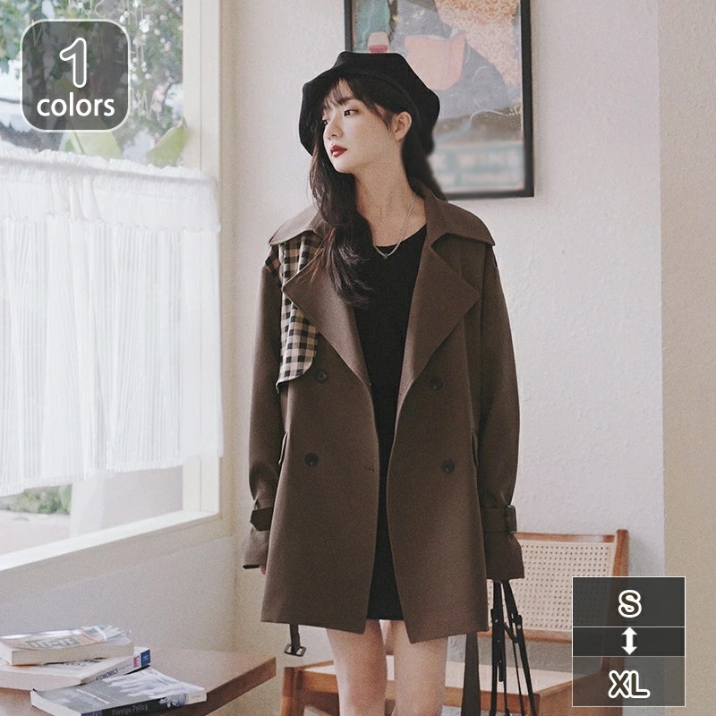 スプリングコート トレンチコート レディース 秋服 春 ショート Aライン ベルト付き オシャレ 着痩せ アウター 韓国風 通勤 オシャレ OL ショートコート チェスターコート 入学式 卒業式 七五