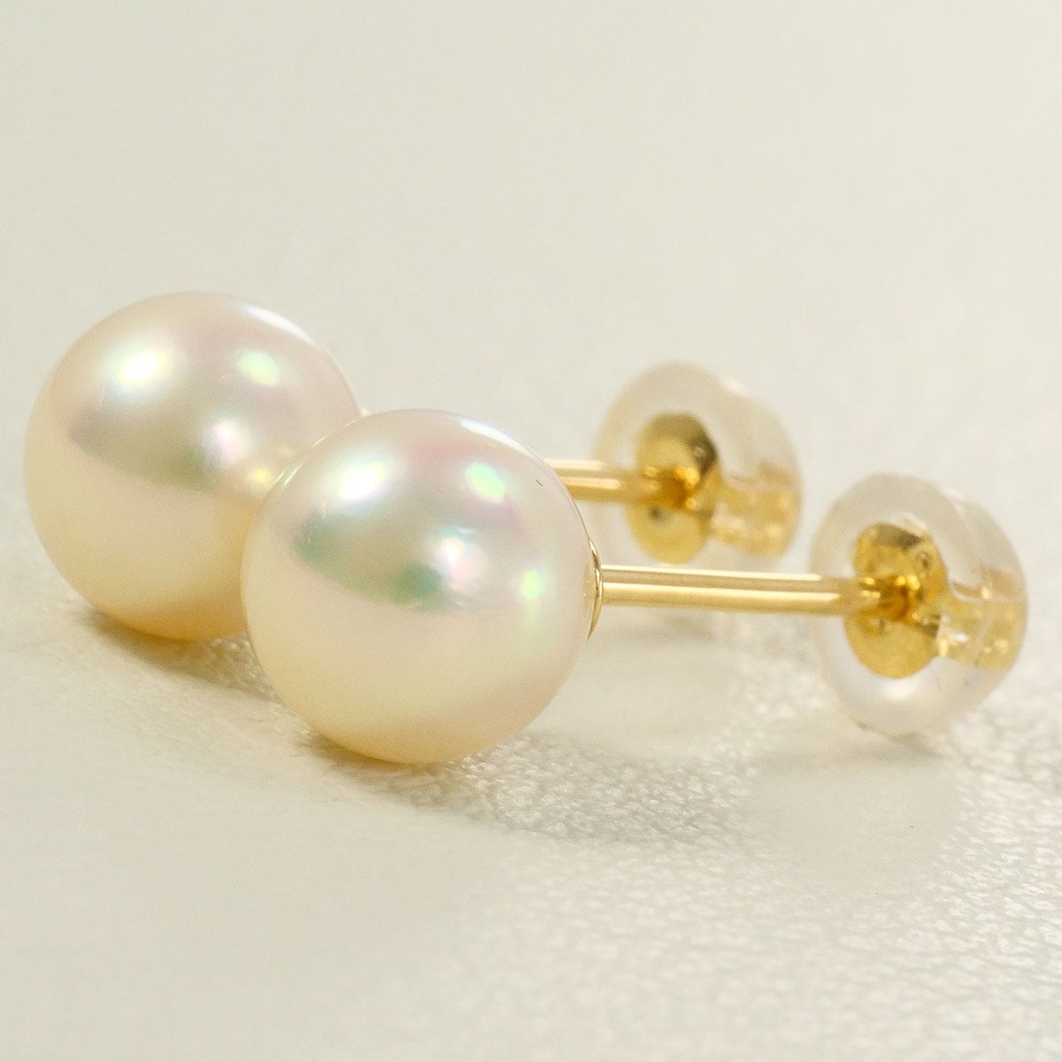 K18 18金 YG イエローゴールド ピアス パール（真珠） 総重量約0.9g 中古