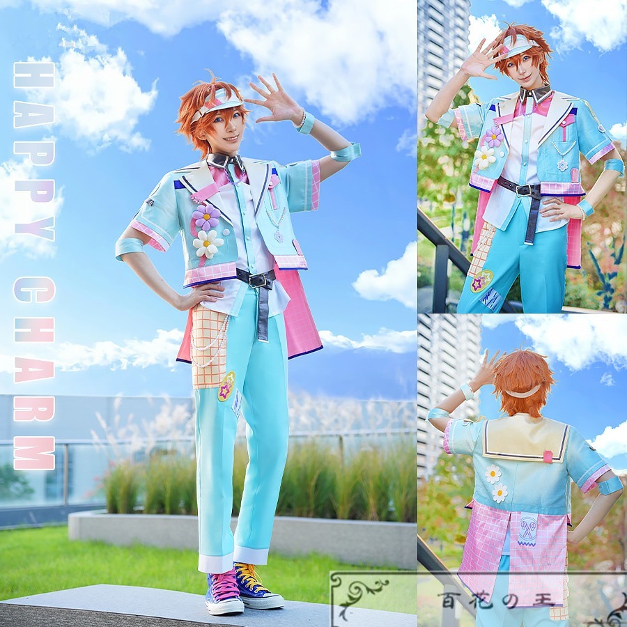 あんさんぶるスターズ！ あんスタ クロススカウト・ハッピーチャーム Sunny Side 明星スバル 春川宙 漣ジュン コスプレ衣装 コスチューム
