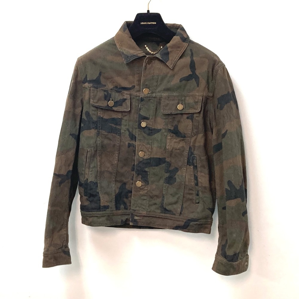 ジャケット 1A3FE5 カモフラージュ 迷彩 デニムトラッカー SUPREME シュプリーム ショート アウター 長袖 ジャケット アパレル デニム コラボ コットン グリーン