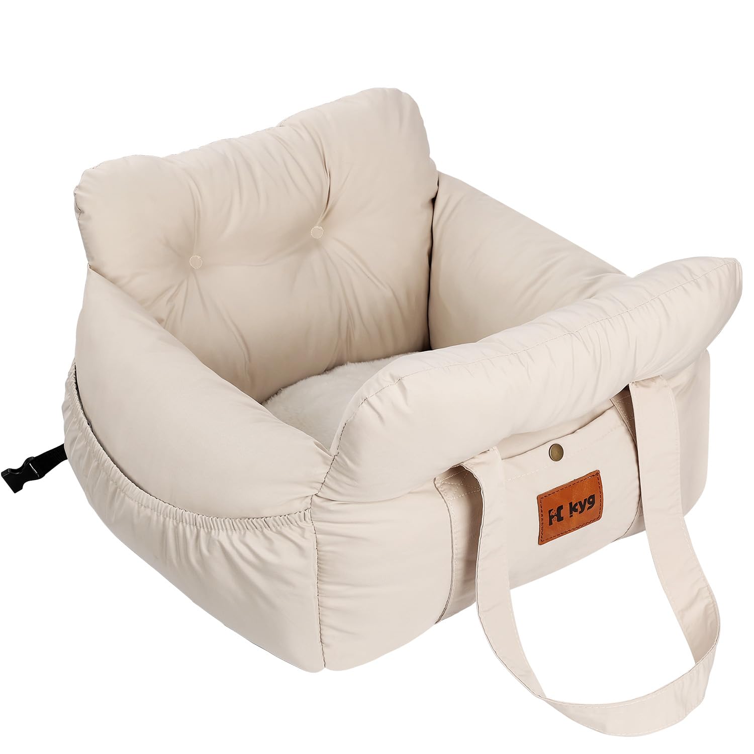 ドライブベッド 犬用 ドライブボックス ペットキャリー 飛び出し防止リード付き ペットソファ 中小型犬 カー用品 助手席 後部座席 Mサイズ 7KG