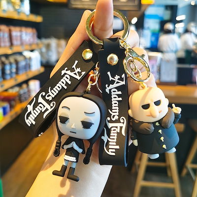 Qoo10] 水曜日のキーホルダー アダムスファミリー