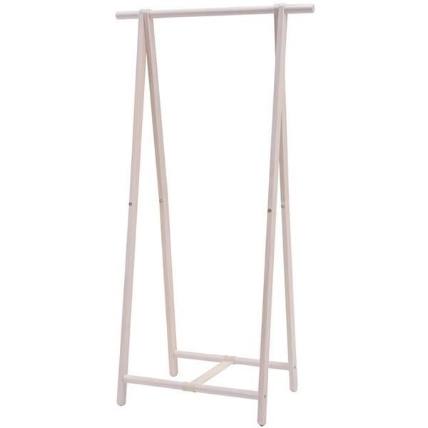 MHR-6034WS ホワイトウォッシュ [折りたたみ 天然木ハンガーラック 幅80cm 組立式] メーカー直送
