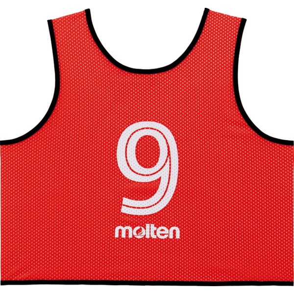 モルテン molten ゲームベスト GV10枚セット レッド GS0113R