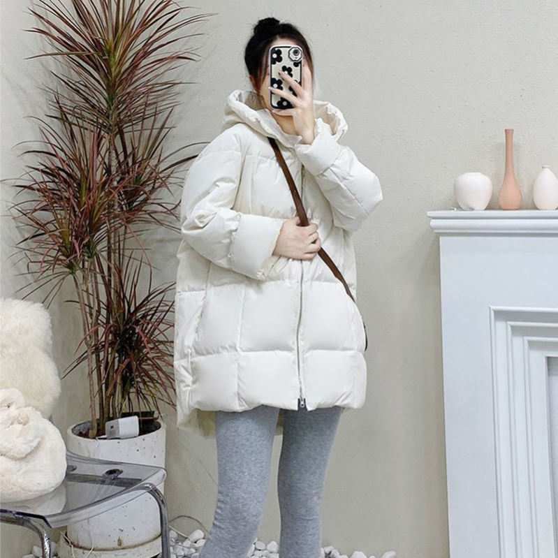 ダウンコート レディース フード付き ダウンコート 春コート 無地 シャーリング入り 軽い ロング丈 ロングコート コットンコート ダウンパーカー カジュアル 保温 スポーツ 通勤通学 XXL 赤い