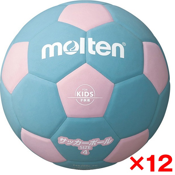 12個セット サッカーボール 軽量4号球 サッカー2200 ピンク×シアン F4S2200-PC 17,220円