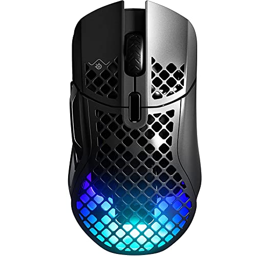 ゲーミングマウス 無線 ワイヤレス Aerox 5 Wireless 超軽量 9ボタン 高速反応 防滴防塵 IP54規格 急速充電 長時間使用可能 TRUEMOVE AIRセンサー 97816