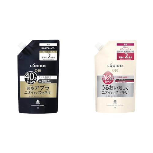【セット買い】LUCIDO(ルシード) 【医薬部外品】薬用 スカルプ デオシャンプー 詰め替え 大容量 メンズ無香料 760ミリリットル (x 1) + 【医薬部外品】薬用 デオドラント ボディウォッ