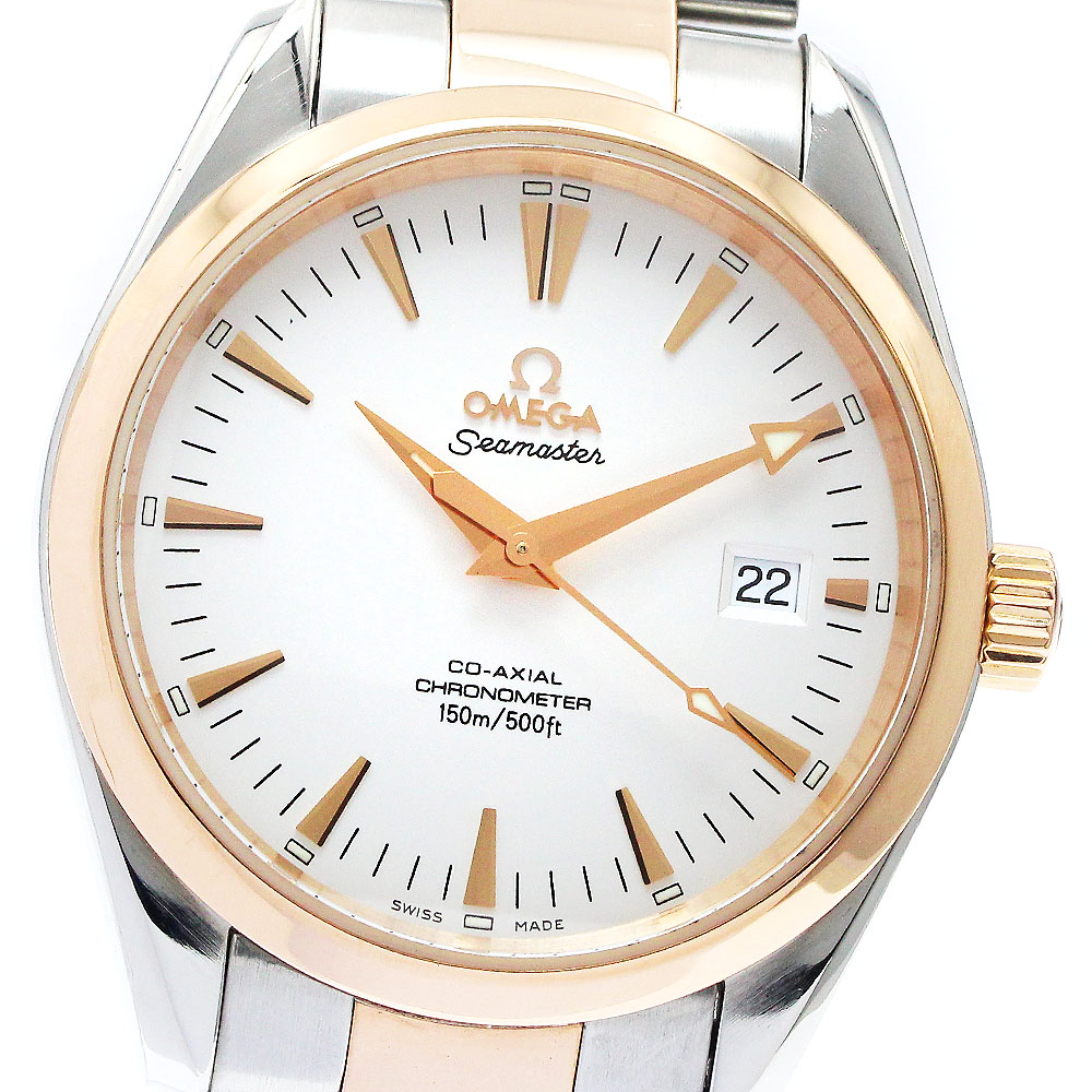 オメガ OMEGA 2303.30 シーマスター アクアテラ コーアクシャル デイト 自動巻き メンズ 美品 _895576【中古】