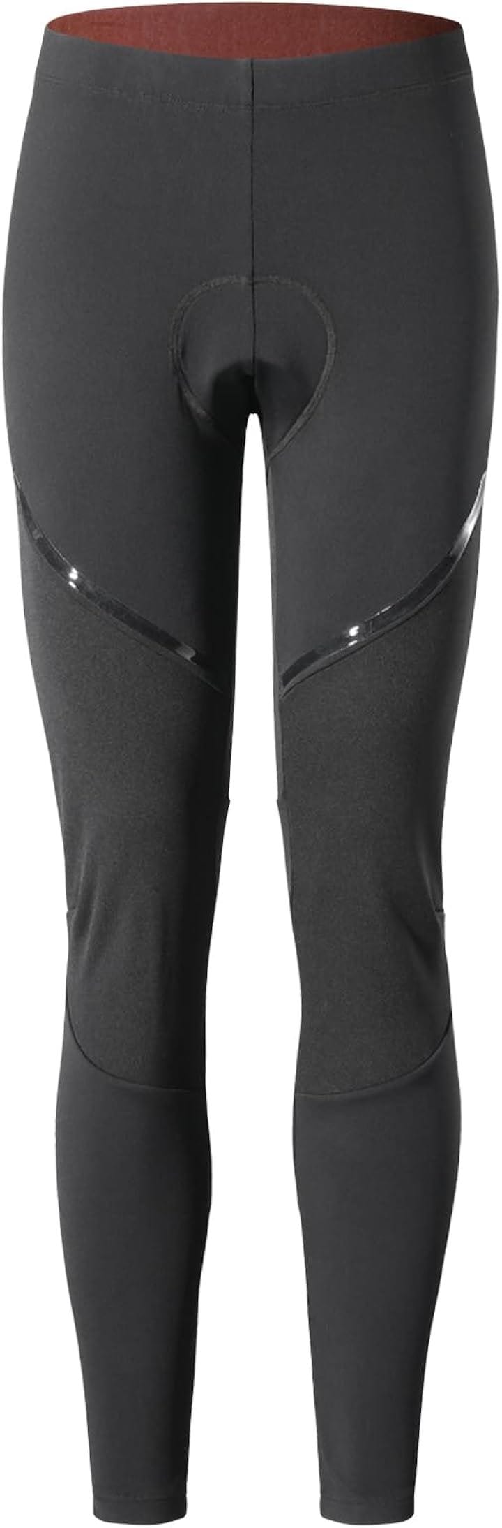 レディース サイクルパンツ 秋冬 レーサーパンツ 裏起毛 サイクリングパンツ サイクルタイツ パッド付き 軽量 保温 弾力(ブラック, M)