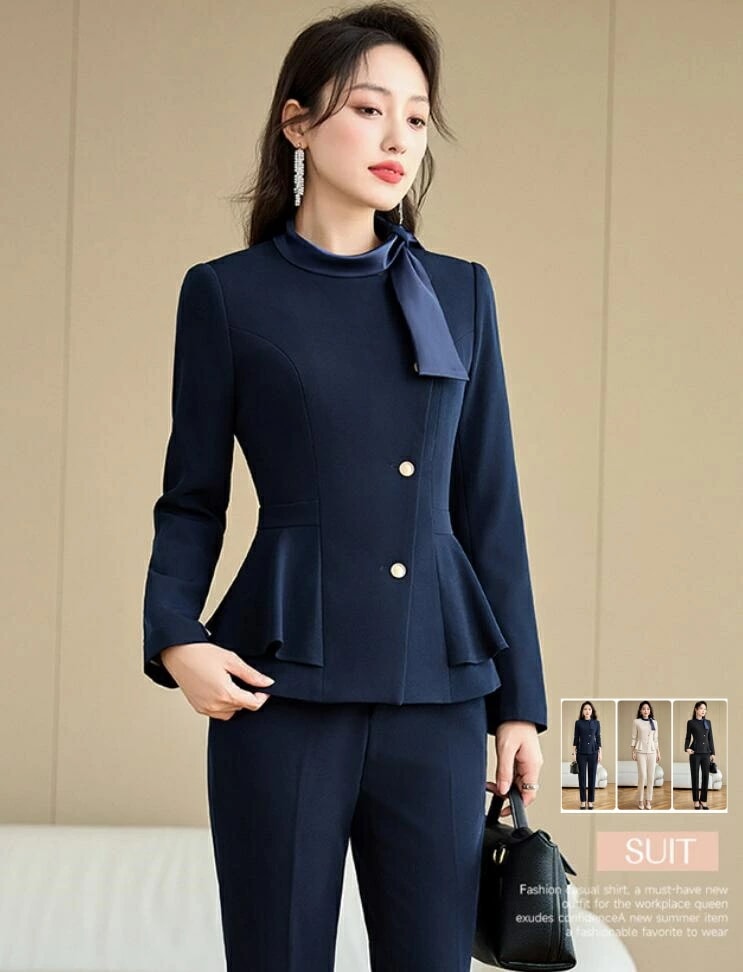 セットアップ 高級感 秋冬 おしゃれ エレガント レディーススーツ ２点セット 上下セット パンツスーツ シングルブレスト ３色 セレモニースーツ 通勤 ビジネス 新着 着痩せ フォーマル ジャケット