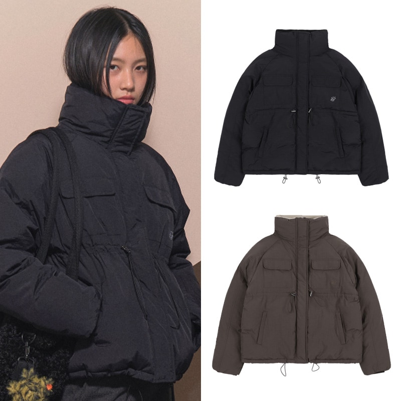 High Neck String Pocket Puffer / (BLACK)_F24ZA954 / (BROWN)_F24ZA954 12,203円