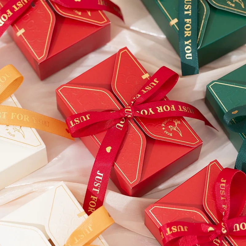 直径20または50個の結婚式のキャンディーボックス,ワイヤー入りの小さなコード,ギフト包装用のキャンディーバッグ