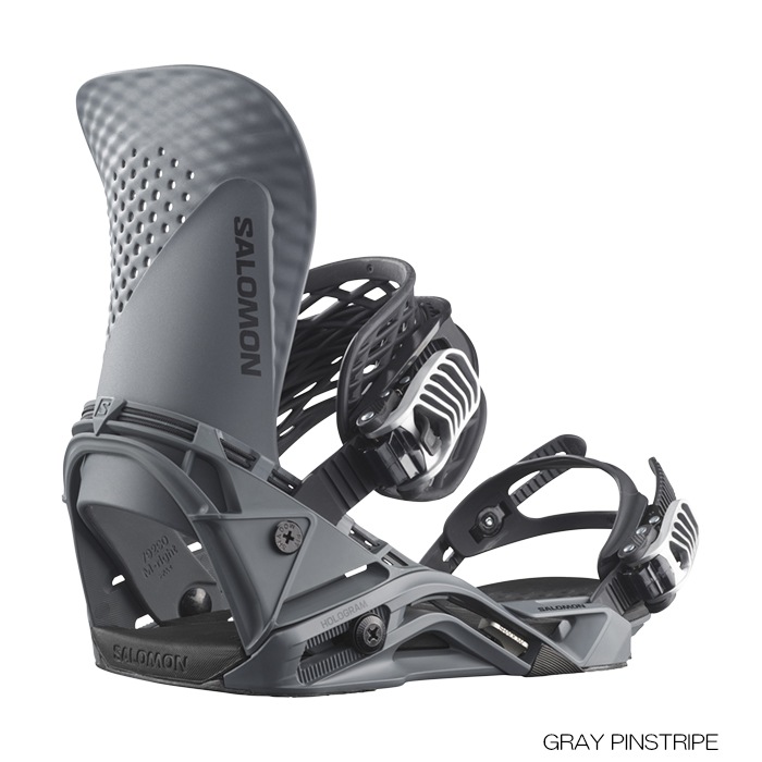 新品未使用 24-25 SALOMON BINDING HOLOGRAM GRAY PINSTRIPE M安心保証 即日発送 土日祝発送OK 50