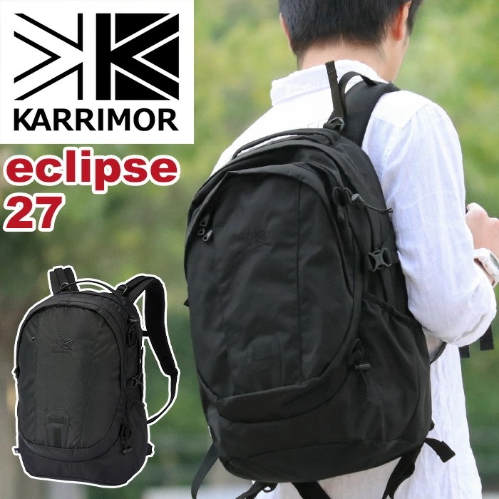 リュック eclipse 27 正規品 リュックサック メンズ レディース デイパック バックパック A4 27L PCポケット 機能的 通学 通勤 ブラック イクリプス 501210