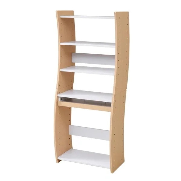 パソコンデスク 縦置き 横置き PCデスク高さ調整 FWD-0208-WHNA ホワイトナチュラル