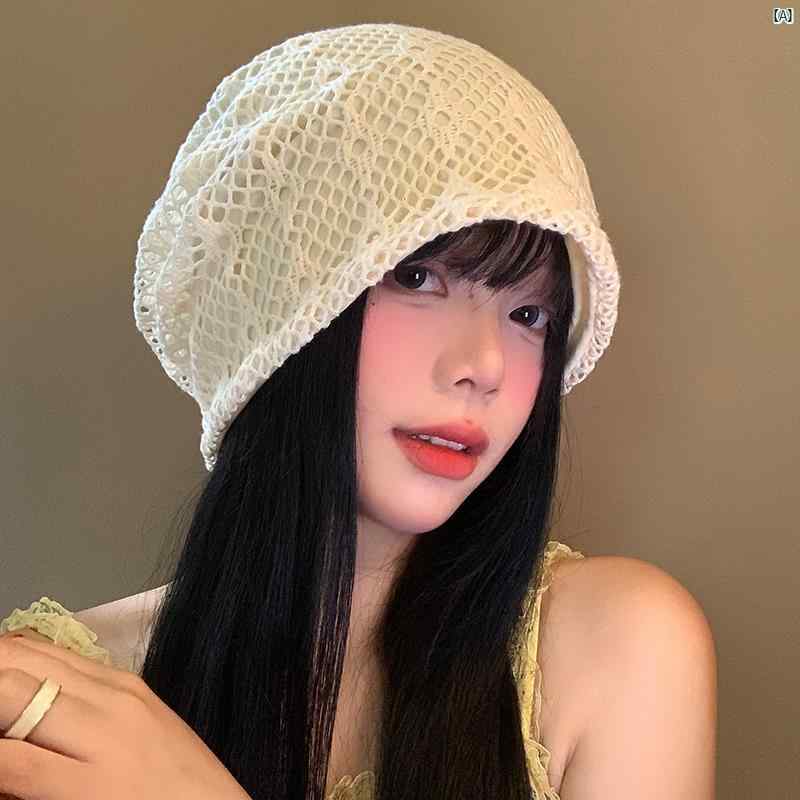 レディースファッション　ファッション小物　オシャレ 春秋 レトロ コットン パイル 帽子 顔 小柄 防寒 大きい頭 ラップ ハット